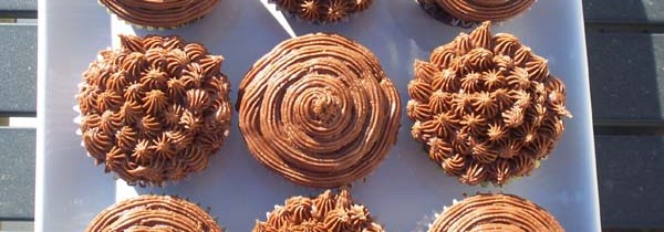 Vegan Chocolate Chunk Cupcakes with Chocolate “Buttercream”