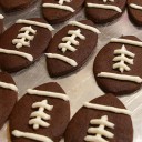 Chocolate Football Sugar Cookies – Super Bowl Treat