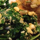Sautéed Kale Salad with Panko and Pine Nuts