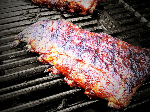 Spicy Whiskey Grilled Baby Back Ribs
