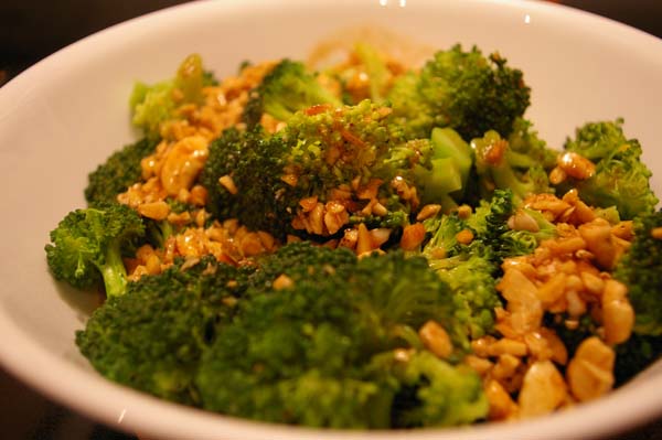 Garlic Butter and Cashew Broccoli