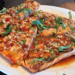 Spicy Ginger Glazed Salmon with Basil