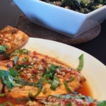 Spicy Ginger Glazed Salmon with Basil