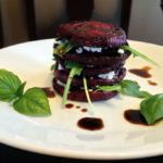 Stacked Beet and Arugula Salad