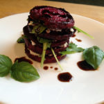 Stacked Beet and Arugula Salad