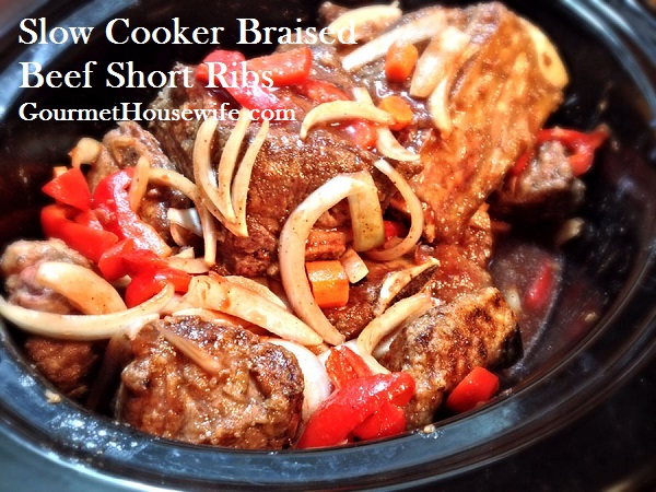 Slow Cooker Braised Beef Short Ribs