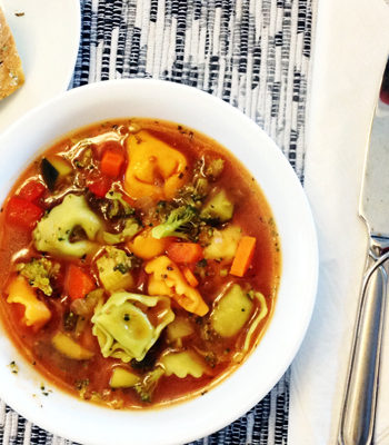 Tomato Vegetable Tortellini Soup