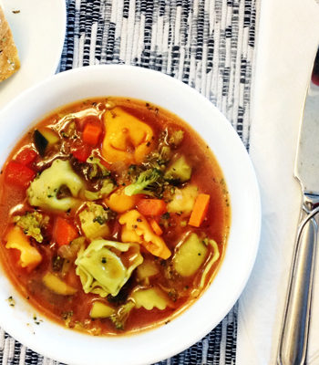 Tomato Vegetable Tortellini Soup