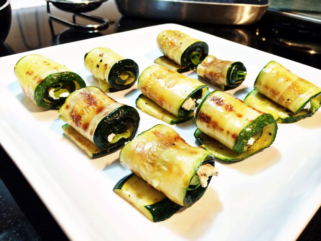 grilled zucchini roll-ups