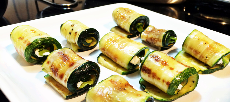 Grilled Zucchini Roll-Ups