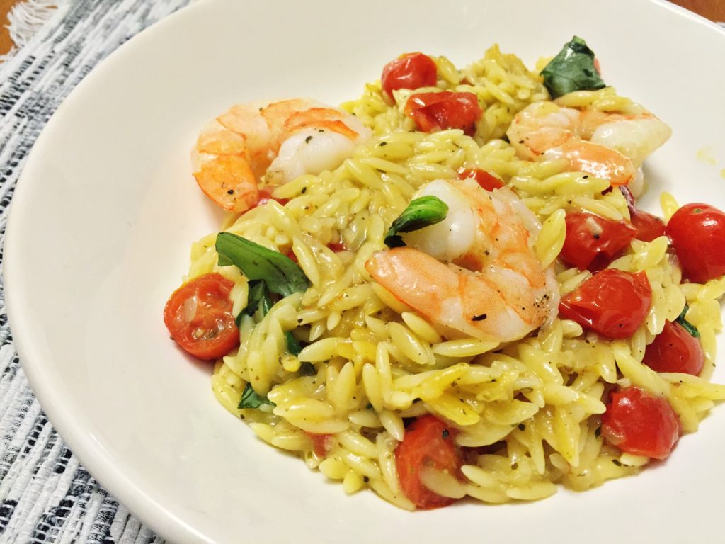 One-Pot Shrimp and Tomato Orzo