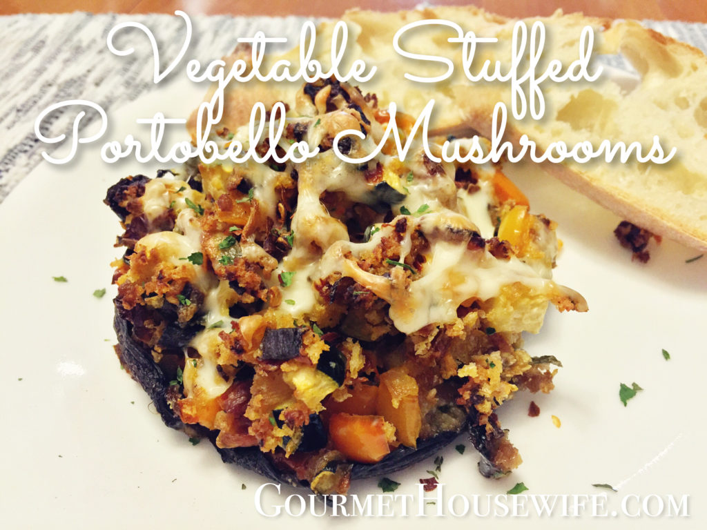 Vegetable Stuffed Portobello Mushrooms