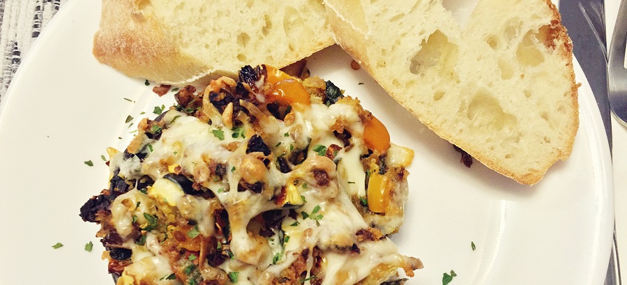 Vegetable Stuffed Portobello Mushrooms